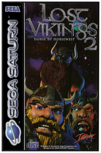 Lost Vikings 2: Norse by Norsewest PAL Sega Saturn  box art